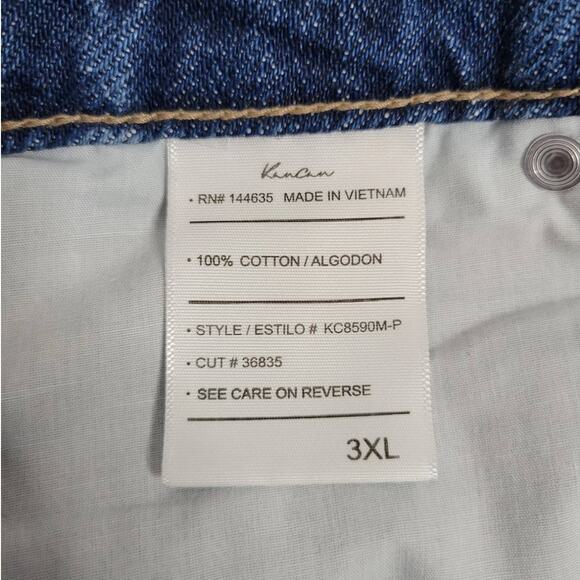 Kancan Lyric Ultra High Rise Distressed Button Fly Denim Shorts Women's 3XL - Picture 6 of 9